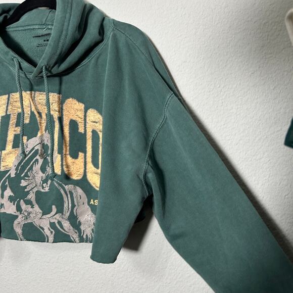 NEW UO Mexico Cowgirl Graphic Cropped Hoodie Pullover MD Western Retro Urban - Picture 5 of 10